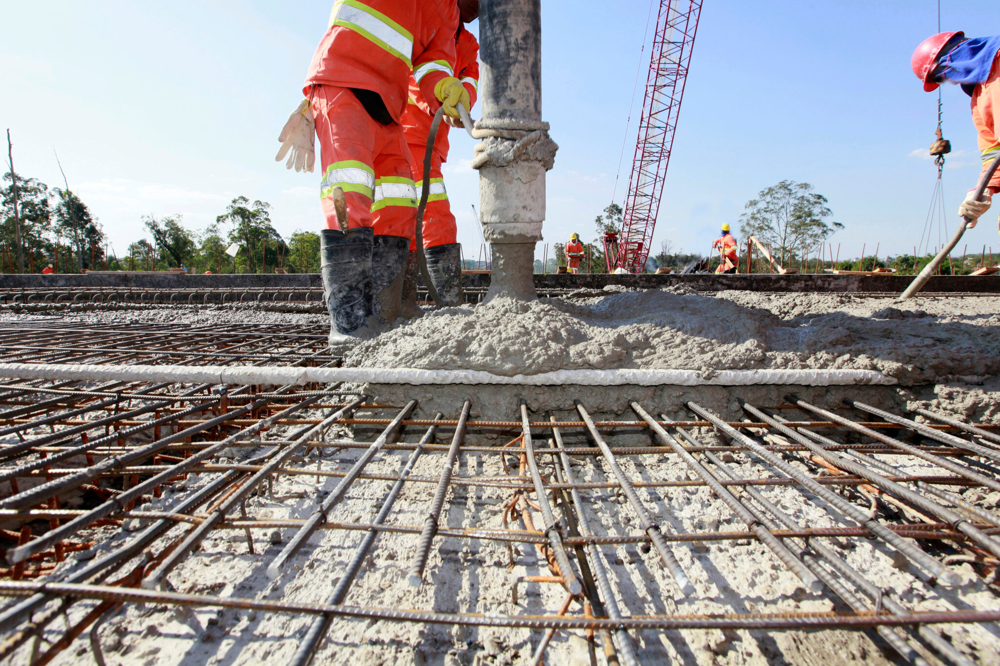 Professionnel sur un chantier de travaux publics